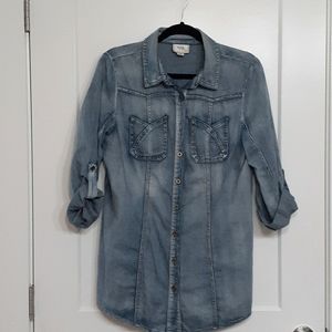 Denim tunic shirt